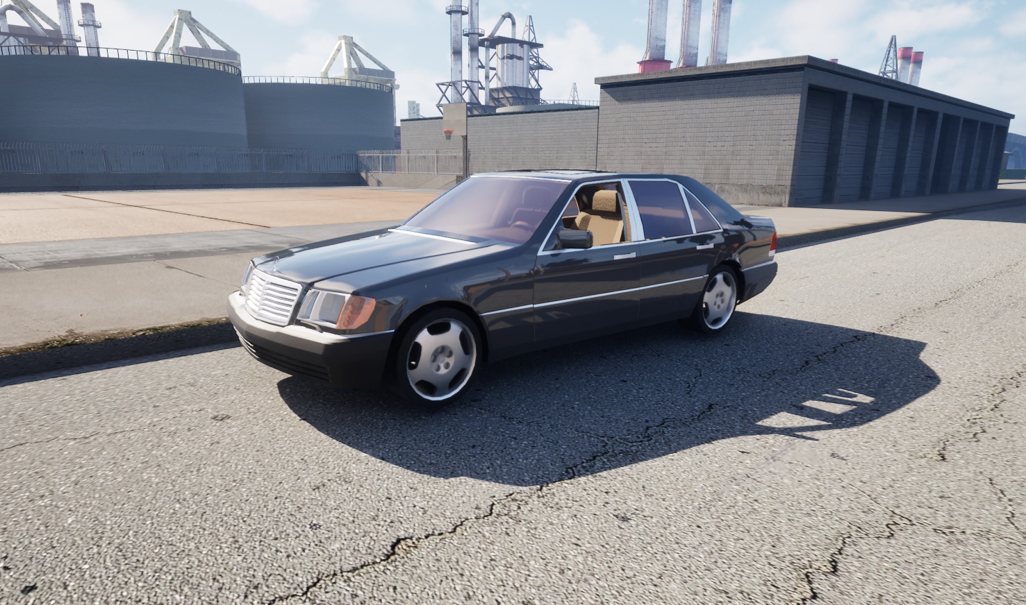 drivable luxury limousine ue5 driving